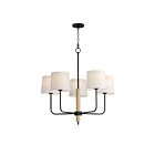 Maxim Lighting 11865OFNWD Bozeman 5-Lumières 300W Bois naturel Incandescence Lustre