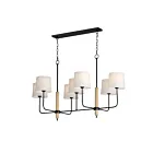 Maxim Lighting 11867OFNWD Bozeman 7-Lumières 420W Bois naturel Suspendu