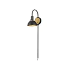 Maxim Lighting Dawn 12041ABBK 1-Lumière Laiton antique/noir Applique Murale