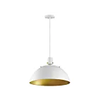 Maxim Lighting 12048WTSBR Dawn 1-Lumière 60W Blanc/Laiton satiné Suspendu