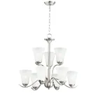Maxim Lighting 12076FTSN Vital 9-Lumières 540W Nickel satiné Incandescence Lustre