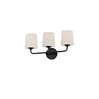 Maxim Lighting Bristol 12093SWBK 3-lumières 60W Noir Vanité
