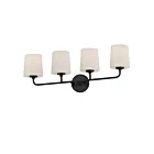 Maxim Lighting Bristol 12094SWBK 4-lumières 60W Noir Vanité