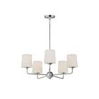 Maxim Lighting 12095SWSN Bristol 5-Lumières 300W Nickel satiné Incandescence Lustre