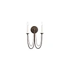 Maxim Lighting Plumette 12161CHB 2-Lumières Châtaignier Bronze Applique Murale