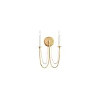 Maxim Lighting Plumette 12161GL 2-Lumières Feuille d'or Applique Murale