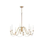 Maxim Lighting 12168GL Plumette 8-Lumières 480W Feuille d'or Incandescence Lustre