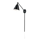 Maxim Lighting Library 12222BK 1-Lumière Noir Applique Murale