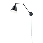 Maxim Lighting Library 12224BK 1-Lumière Noir Applique Murale