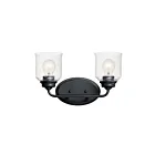 Maxim Lighting Acadia 12262CDBK 2-lumières 60W Noir Vanité