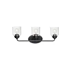 Maxim Lighting Acadia 12263CDBK 3-lumières 60W Noir Vanité