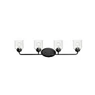 Maxim Lighting Acadia 12264CDBK 4-lumières 60W Noir Vanité