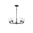 Maxim Lighting 12266CDBK Acadia 5-Lumières 300W Noir Incandescence Lustre