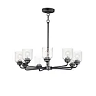 Maxim Lighting 12268CDBK Acadia 8-Lumières 480W Noir Incandescence Lustre