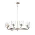Maxim Lighting 12268CDSN Acadia 8-Lumières 480W Nickel satiné Incandescence Lustre