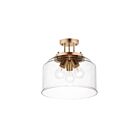 Maxim Lighting 12271CDHR Acadia 3-lumières Plafonnier semi encastré