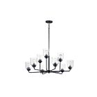 Maxim Lighting 12277CDBK Acadia 9-Lumières 540W Noir Incandescence Lustre
