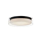 Maxim Lighting 12284CLSWBK Duo 1-lumière 28W Noir Plafonnier encastré
