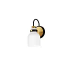 Maxim Lighting Milk 12331WTBKSBR 1-Lumière Laiton satiné Applique Murale