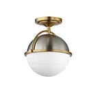 Maxim Lighting 12410SWSNSBR Duke 1-lumière Plafonnier semi encastré