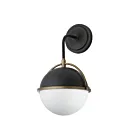 Maxim Lighting Duke 12416SWBKWBR 1-Lumière Noir/Laiton patiné Applique Murale