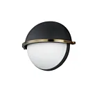 Maxim Lighting Duke 12418SWBKWBR 1-Lumière Noir/Laiton patiné Applique Murale