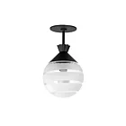 Maxim Lighting 12441CLFTBK Copacabana 1-lumière Plafonnier semi encastré