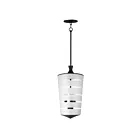 Maxim Lighting 12443CLFTBK Copacabana 3-Lumières 120W Noir Suspendu