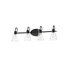 Maxim Lighting Ava 12484CLBK 4-lumières 60W Noir Vanité