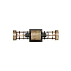 Maxim Lighting Homestead 12512DWBK 2-Lumières Bois flotté/Noir Applique Murale