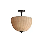 Maxim Lighting 12604NABK Maldives 2-lumières Plafonnier semi encastré