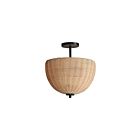 Maxim Lighting 12604NABK Maldives 2-lumières Plafonnier semi encastré