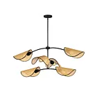 Maxim Lighting 12636NABK Bonnet 6-Lumières 360W Noir Suspendu