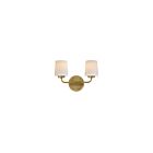 Maxim Lighting 12692WTNAB 2-Lumières 120W Laiton naturel vieilli Applique murale