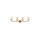 Maxim Lighting 12694WTNAB 4-Lumières 240W Laiton vieilli naturel Luminaire de vanité