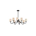 Maxim Lighting 12698WTBK 8-Lumières 480W Noir Lustre