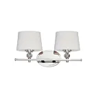 Maxim Lighting Rondo 12762WTPN 2-lumières 60W Nickel poli Vanité