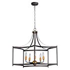 Maxim Lighting 13595OIAB Wellington 5-Lumières 300W Bronze huilé/laiton antique Suspendu