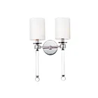 Maxim Lighting Lucent 16108WTCLPN 2-Lumières Nickel poli Applique Murale