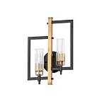 Maxim Lighting Flambeau 16112CLBKAB 2-Lumières Noir/Laiton antique Applique Murale