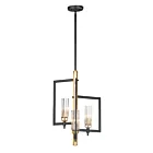 Maxim Lighting 16113CLBKAB Flambeau 3-Lumières 180W Noir/Laiton antique Suspendu