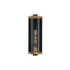 Maxim Lighting Opulent 16121CRBKAB Noir/Laiton antique 60W Lanterne murale d'extérieur