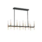 Maxim Lighting 16127CLBKAB Flambeau 10-Lumières 18W Noir/Laiton antique Suspendu