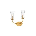 Maxim Lighting Camelot 16152CRNAB 2-Lumières Laiton vieilli naturel Applique Murale