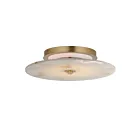 Maxim Lighting 18202WANAB 1-lumière 16W Laiton naturel vieilli Plafonnier encastré