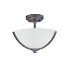 Maxim Lighting 20031SWOI Deven 3-lumières Plafonnier semi encastré