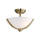 Maxim Lighting 20031SWSBR Deven 3-lumières Plafonnier semi encastré