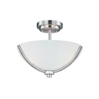 Maxim Lighting 20031SWSN Deven 3-lumières Plafonnier semi encastré