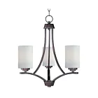 Maxim Lighting 20033SWOI Deven 3-Lumières 180W Bronze huilé Incandescence Lustre