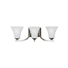 Maxim Lighting Aurora 20100FTSN 3-lumières 60W Nickel satiné Vanité
